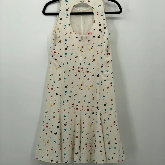 Akris Punto Boulder Print Flounce Hem Dress Cotton Size 6 Retail $1,190 - Picture 7 of 15